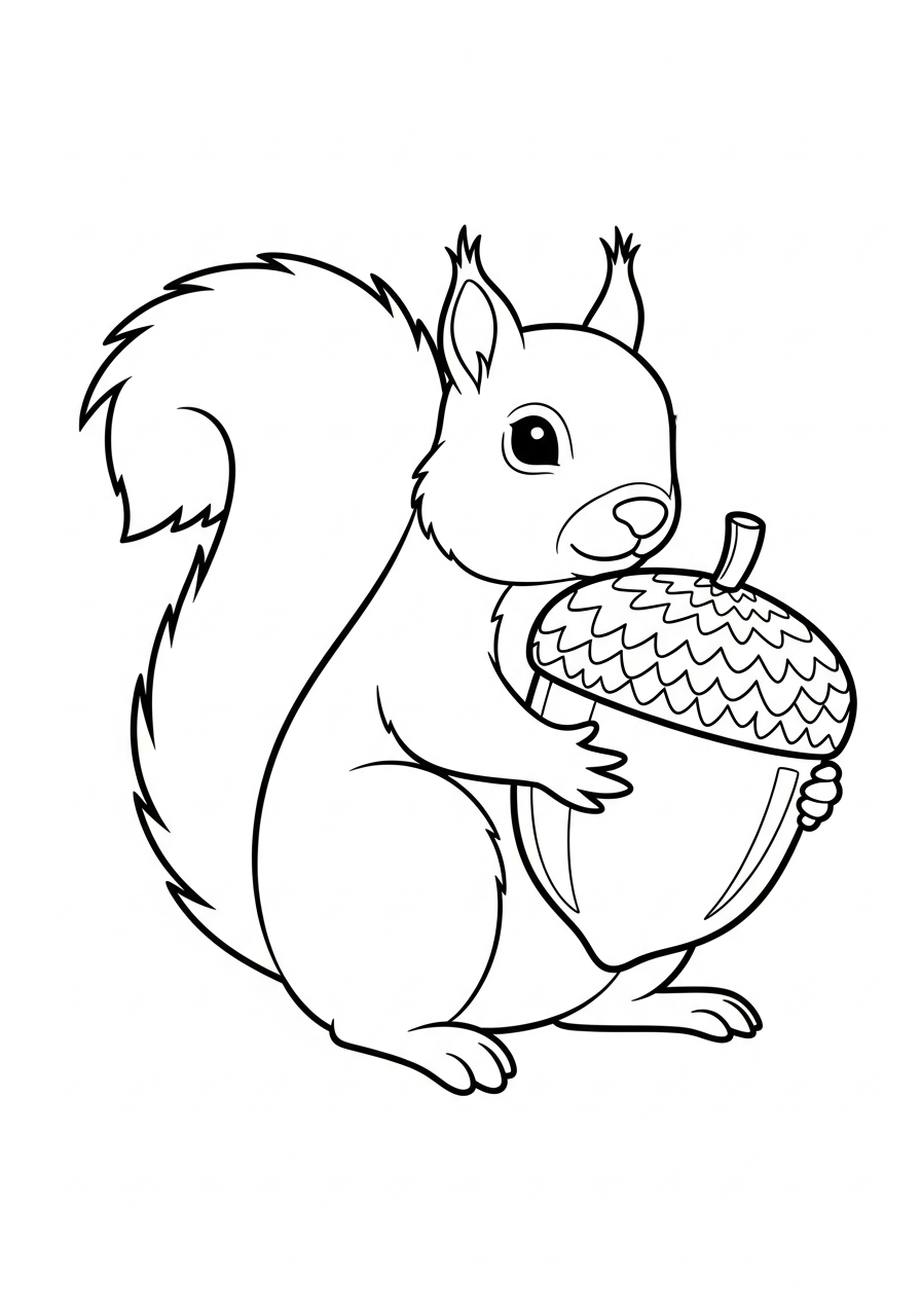 squirrel images to color
