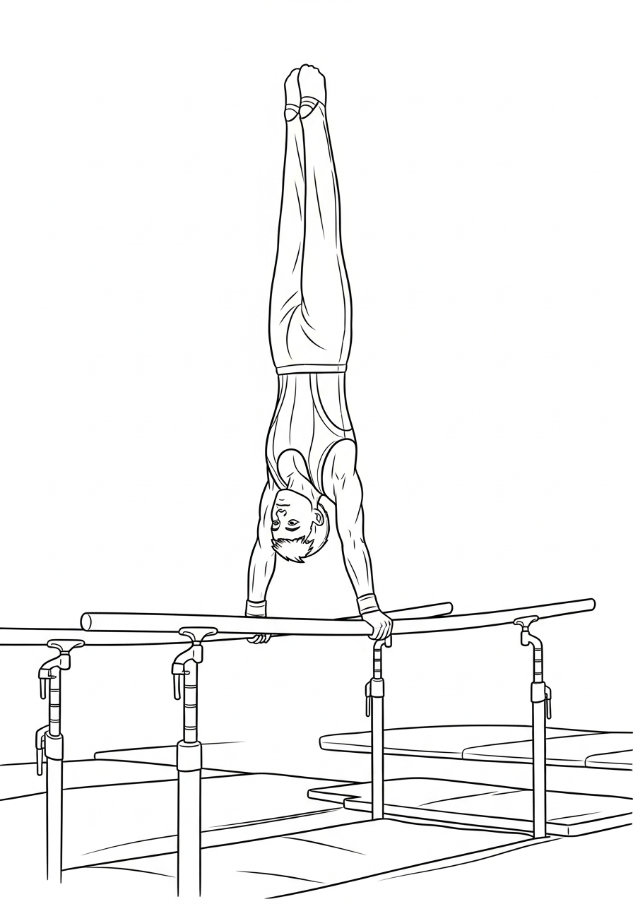 gymnastics coloring pages to print