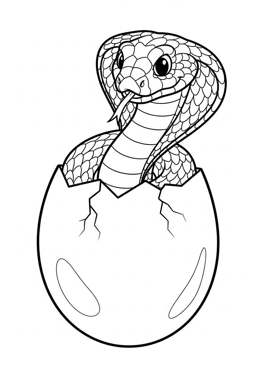 large King Cobra coloring pages