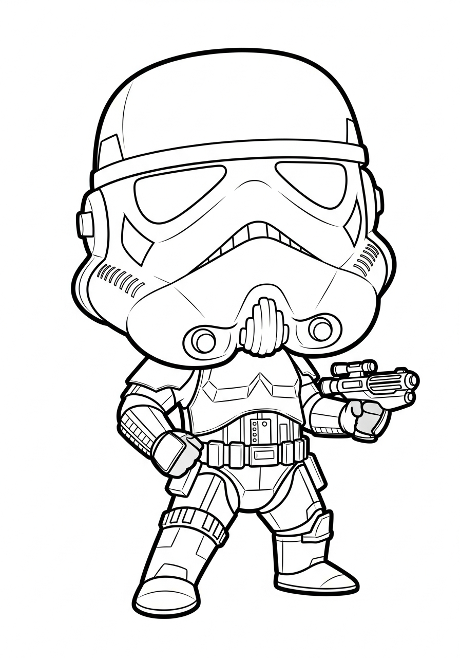 cute Stormtrooper coloring pages
