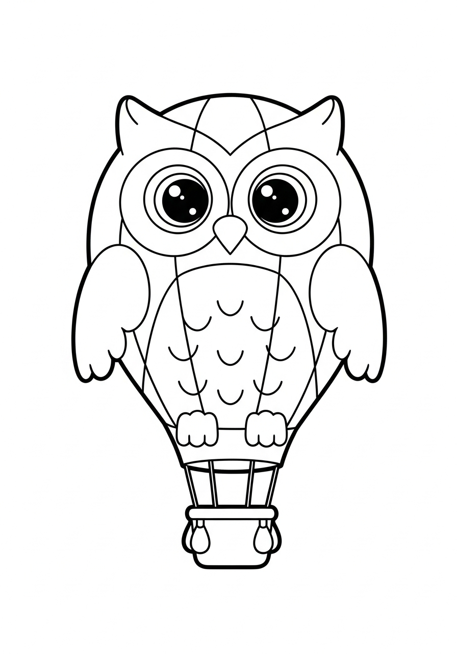 Hot Air Balloon coloring pages pdf to print