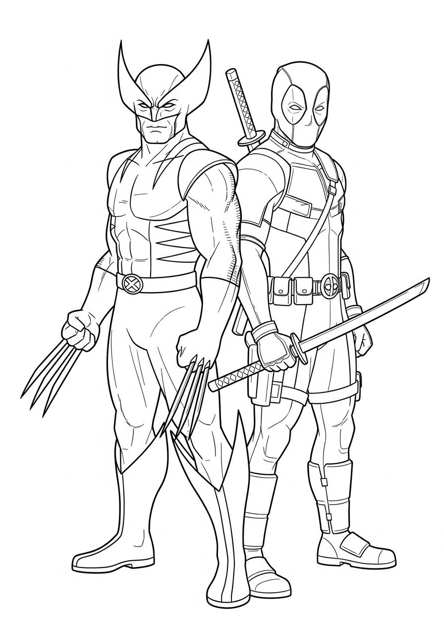 best Wolverine coloring pages