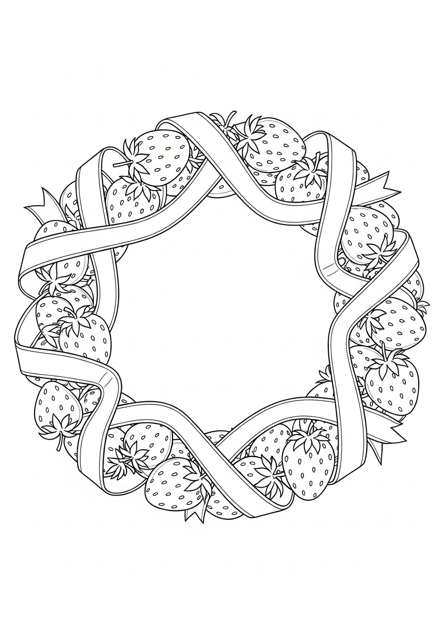 strawberry coloring pages for boys