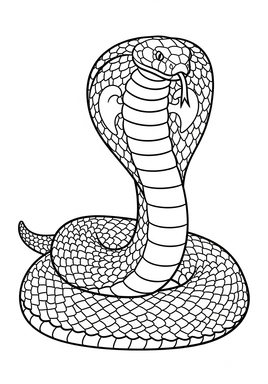 free King Cobra coloring sheets