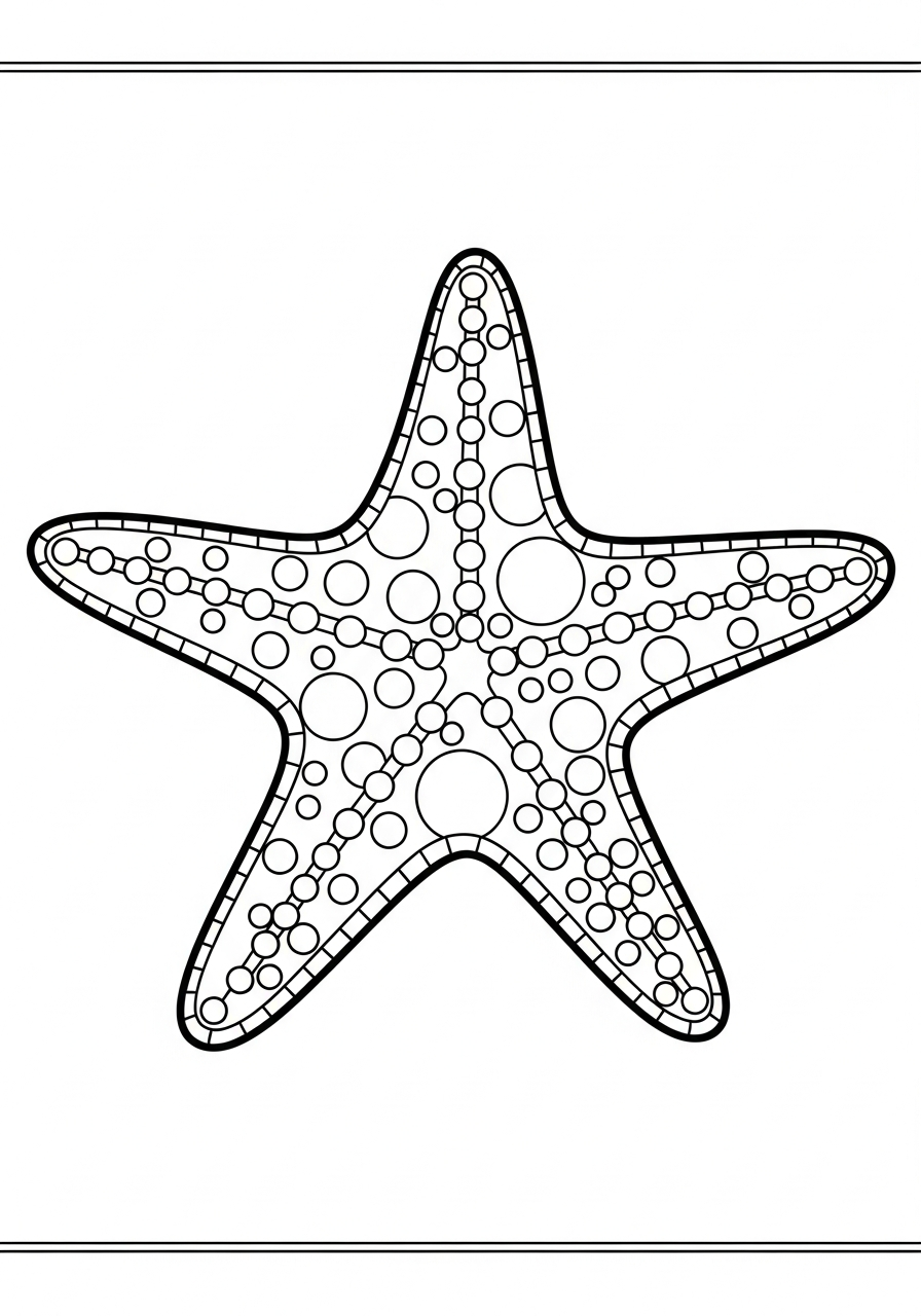 Starfish coloring pages