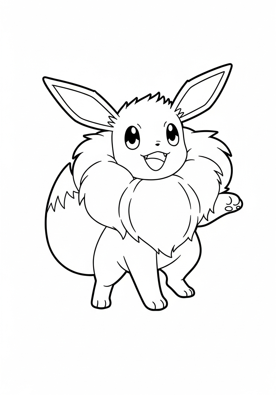 top Eevee coloring pages