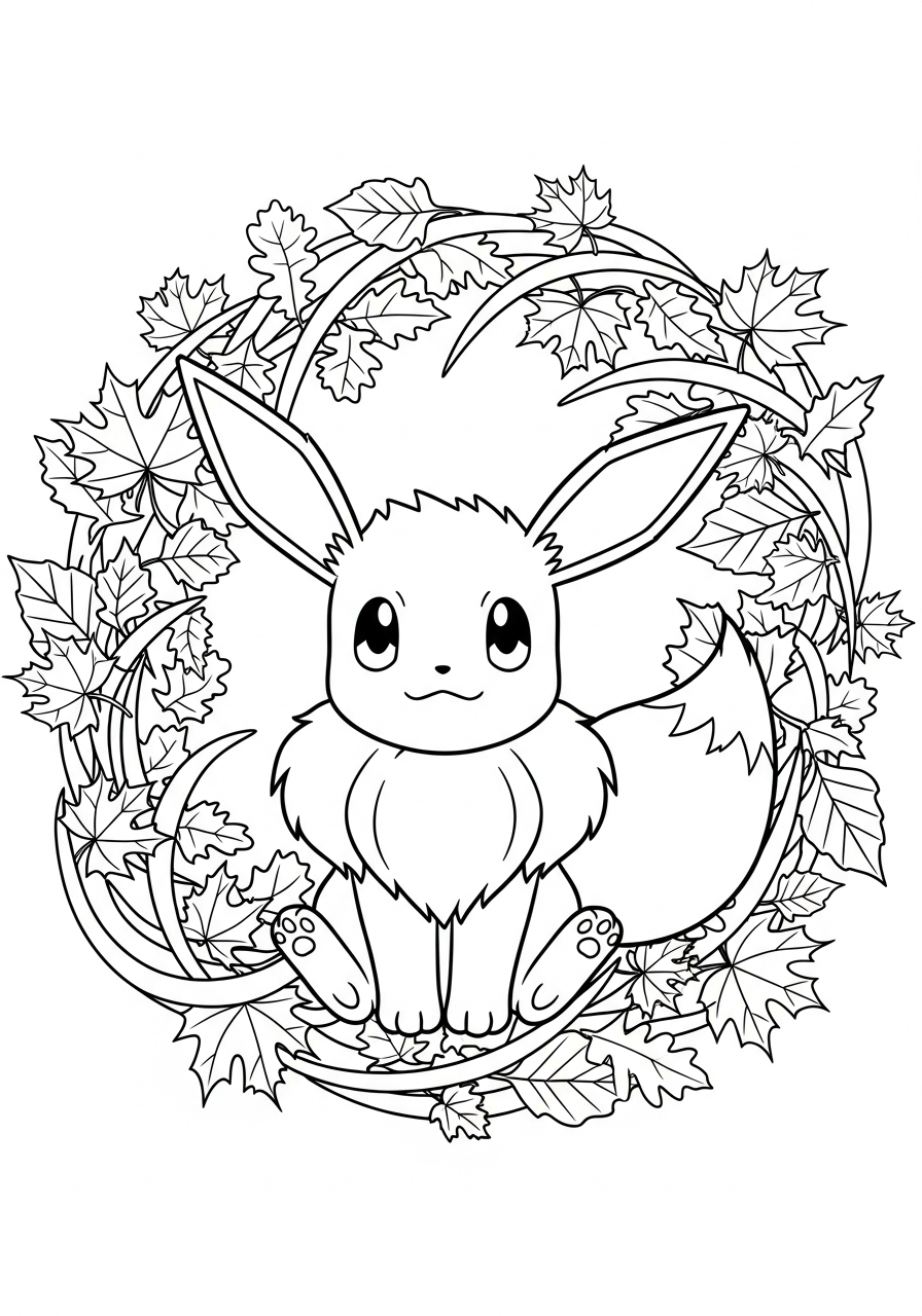 best Eevee coloring pages