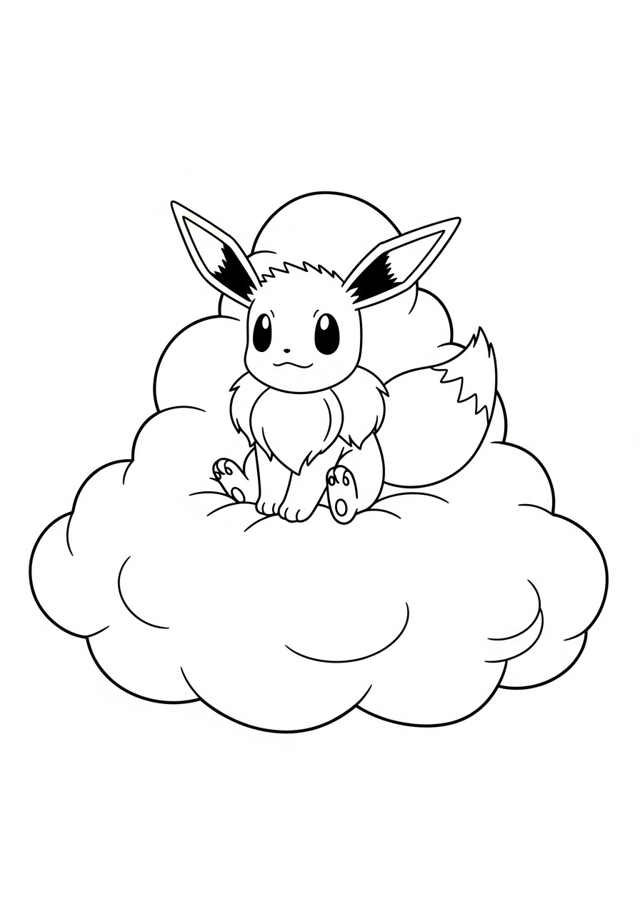 Eevee coloring sheet