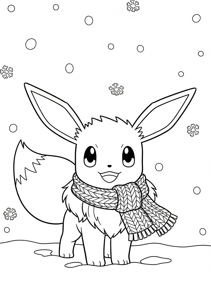 Eevee pictures to color