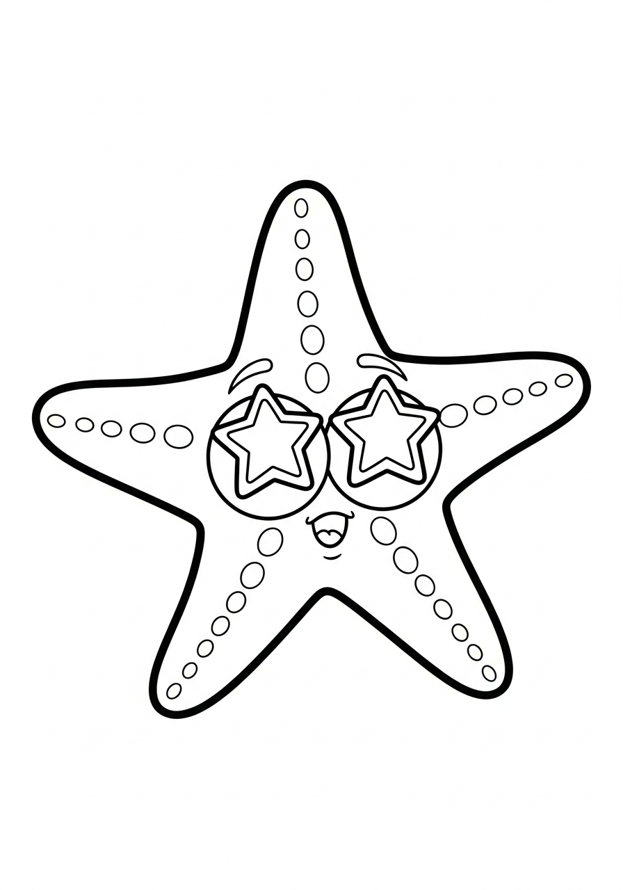 download Starfish coloring pages 1