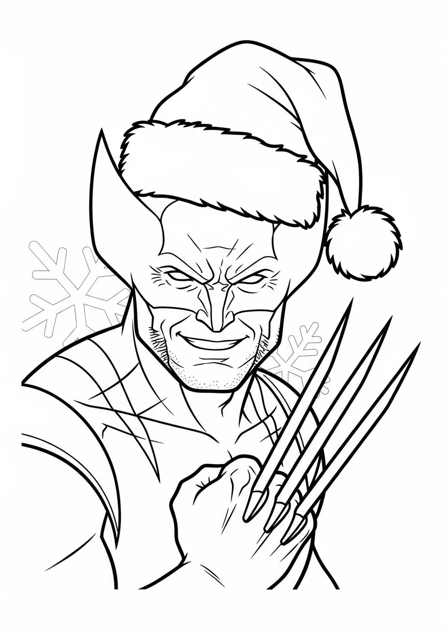 Wolverine coloring page
