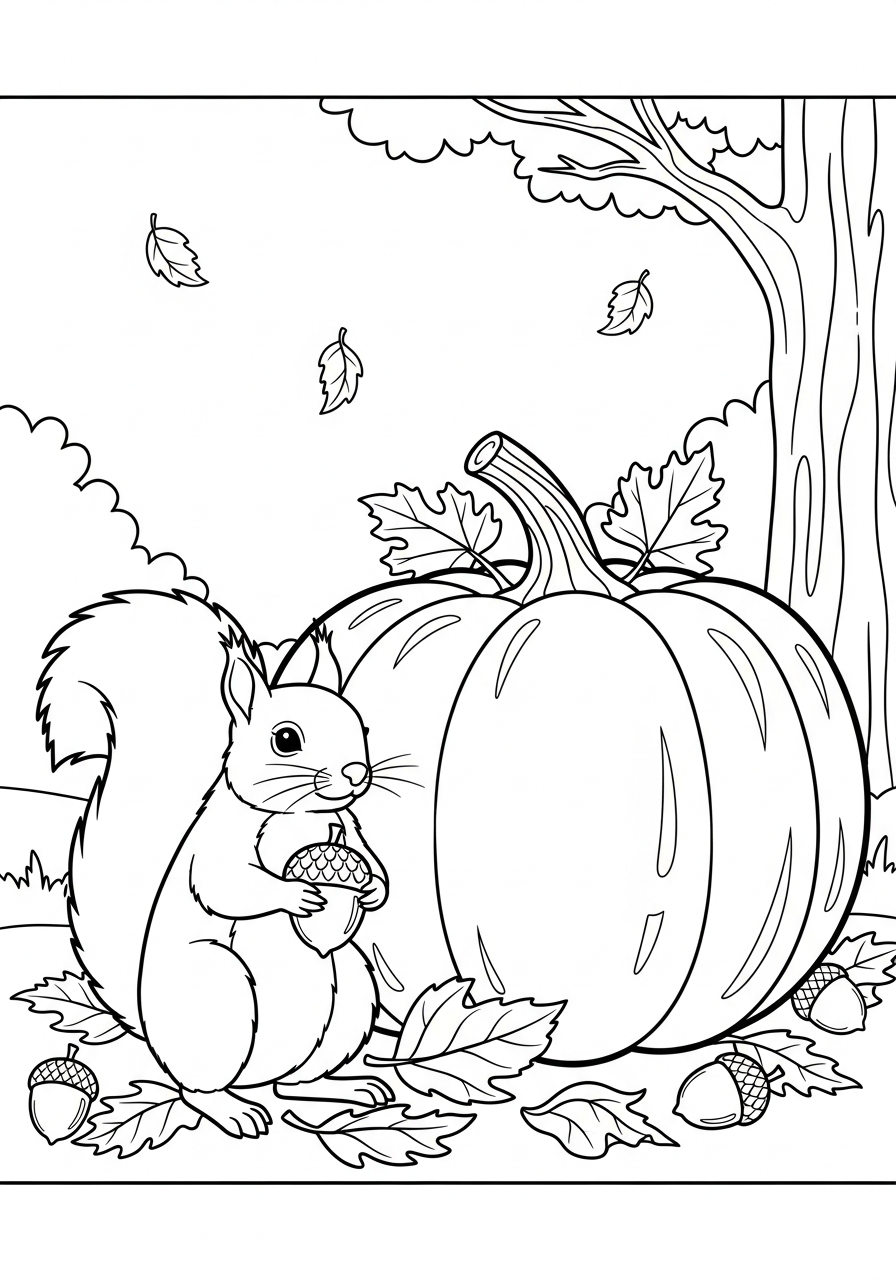 printable squirrel coloring sheets