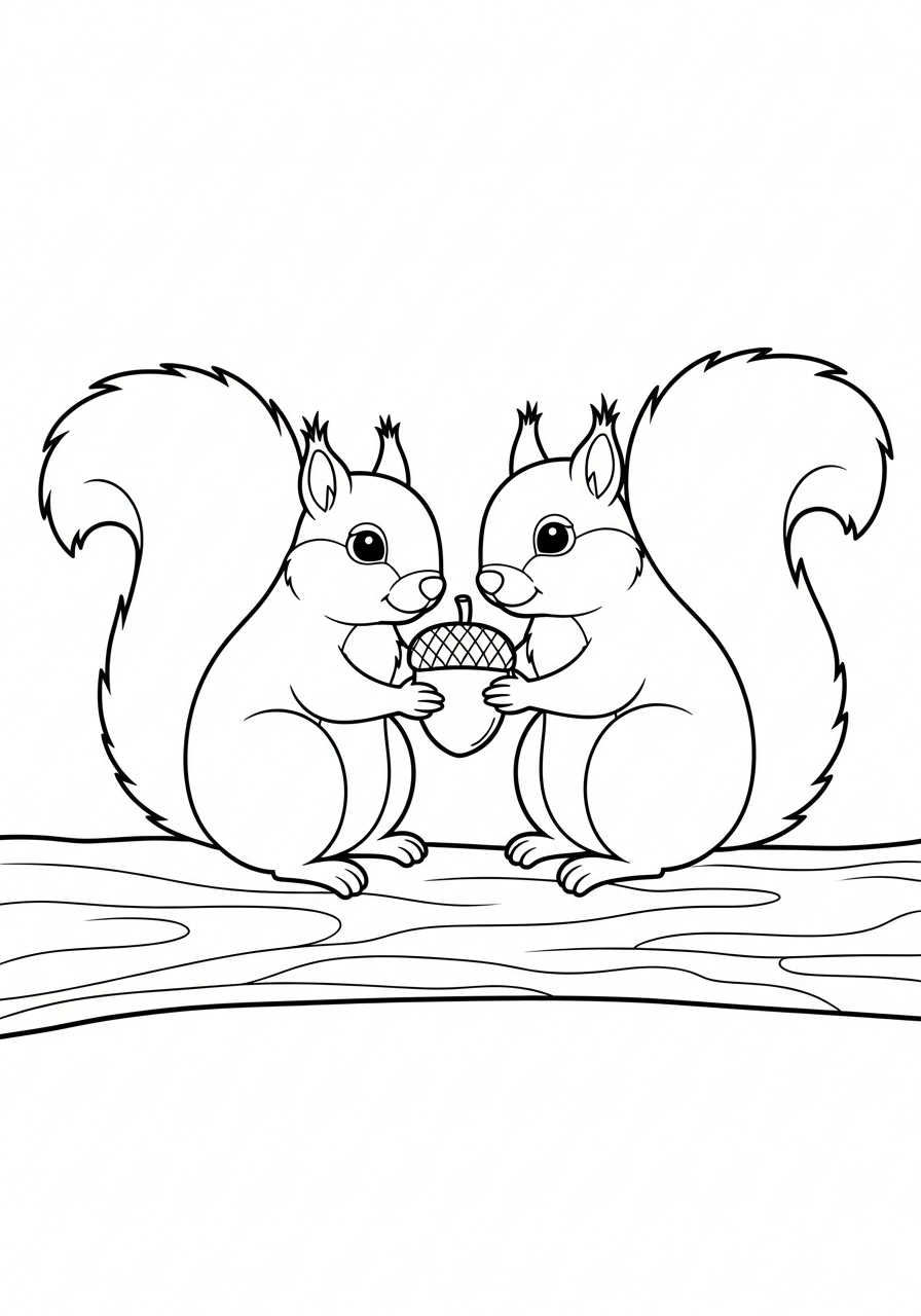 squirrel coloring pages free