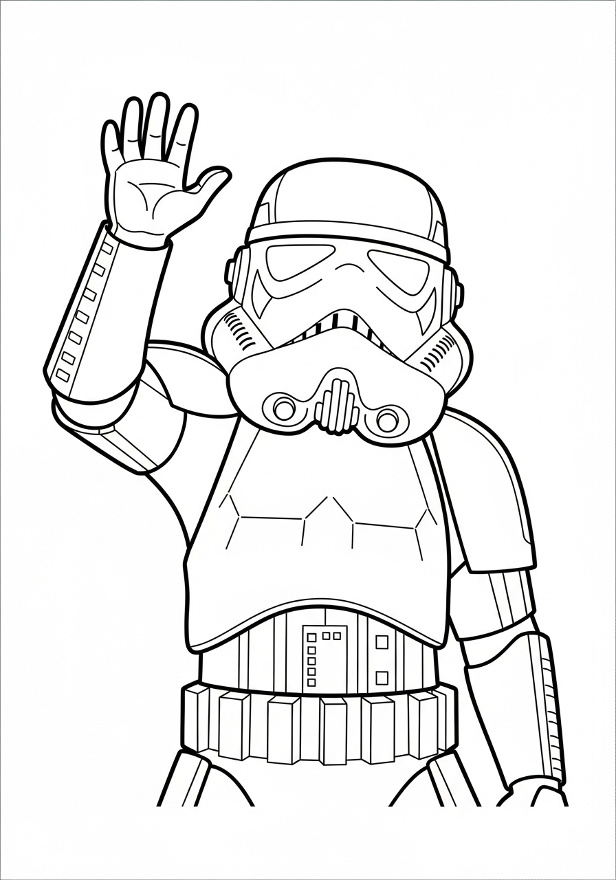 full size Stormtrooper coloring pages
