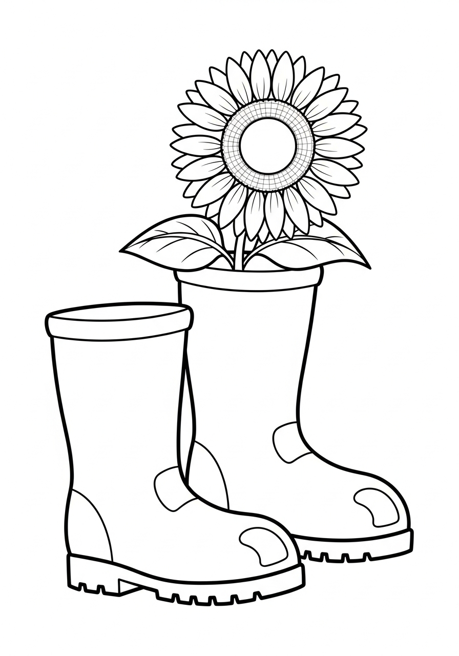 free coloring pages sunflower