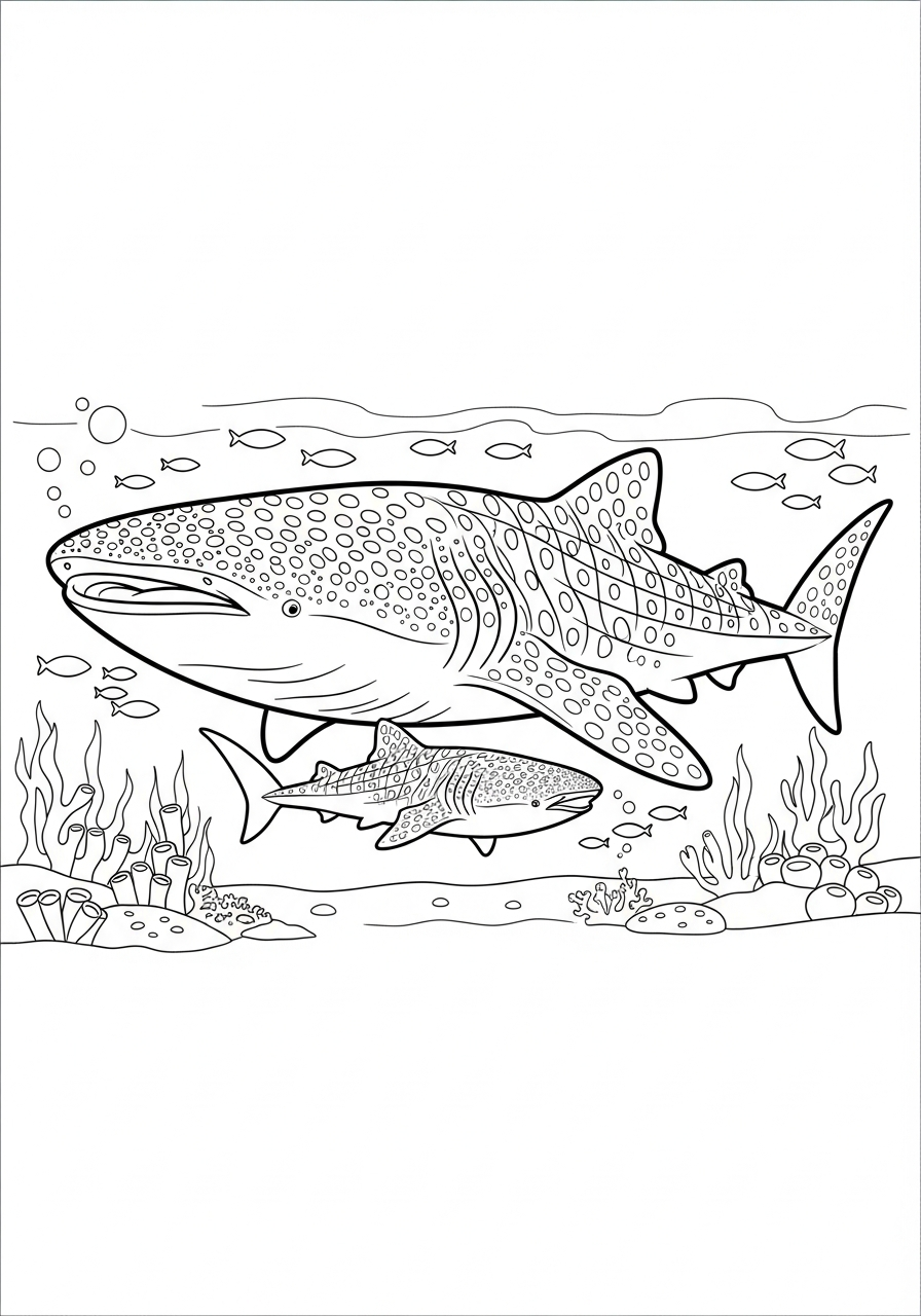 Whale Shark Coloring Pages 25 Whale Shark coloring pages for boys