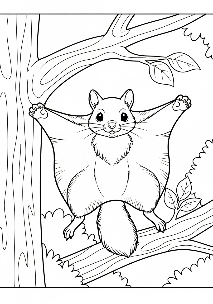 squirrel coloring pictures