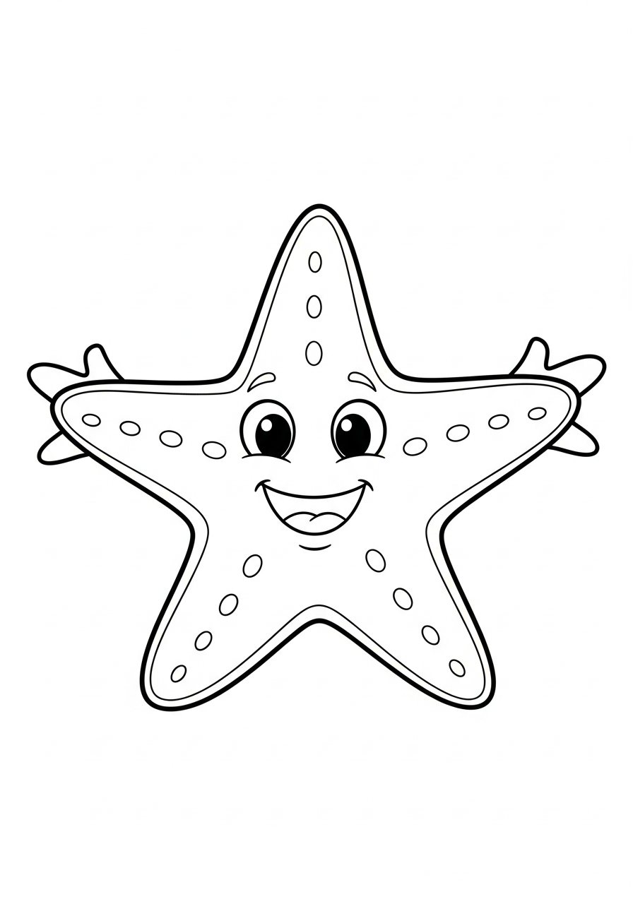 Starfish coloring pages for adults