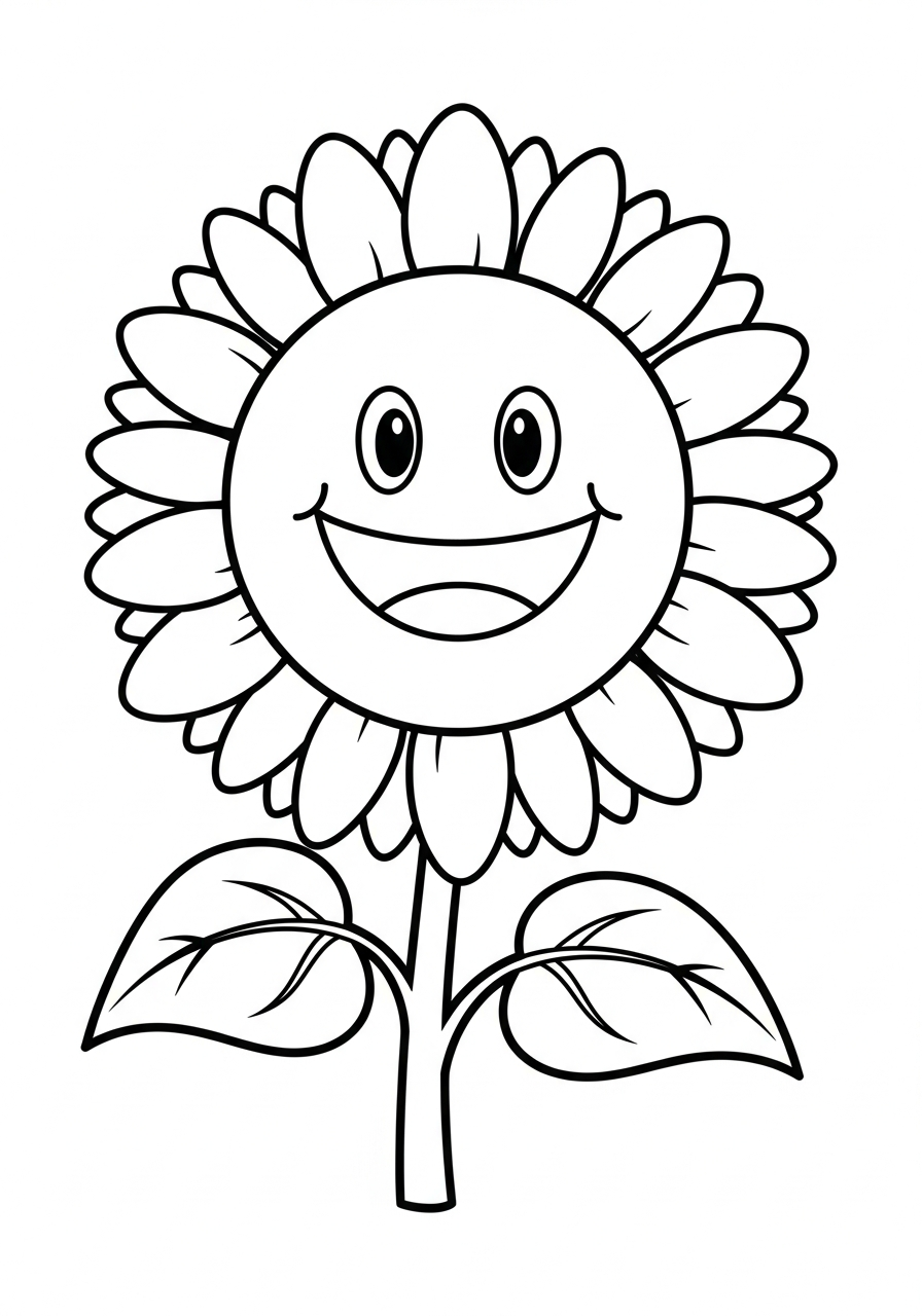 large sunflower coloring pages