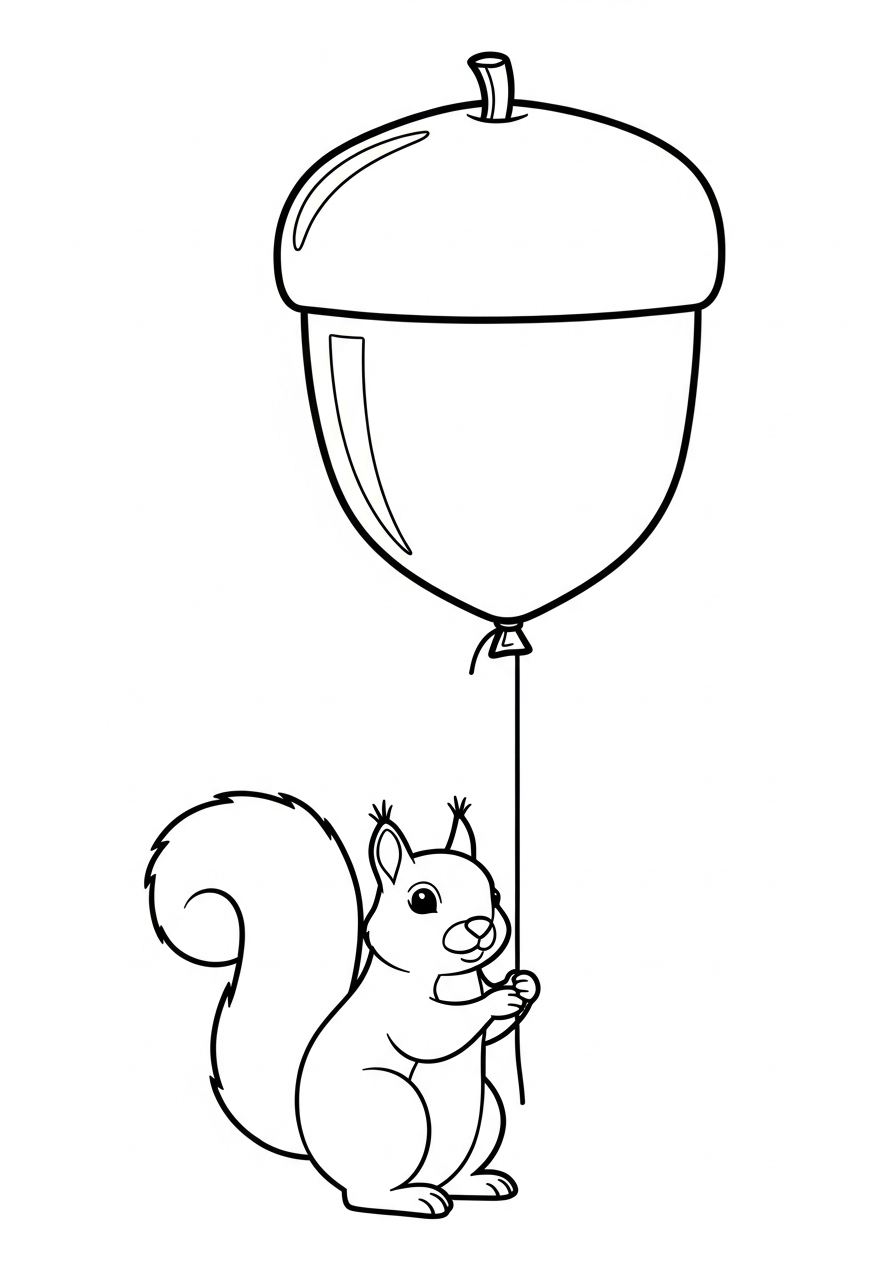 educational squirrel coloring pages