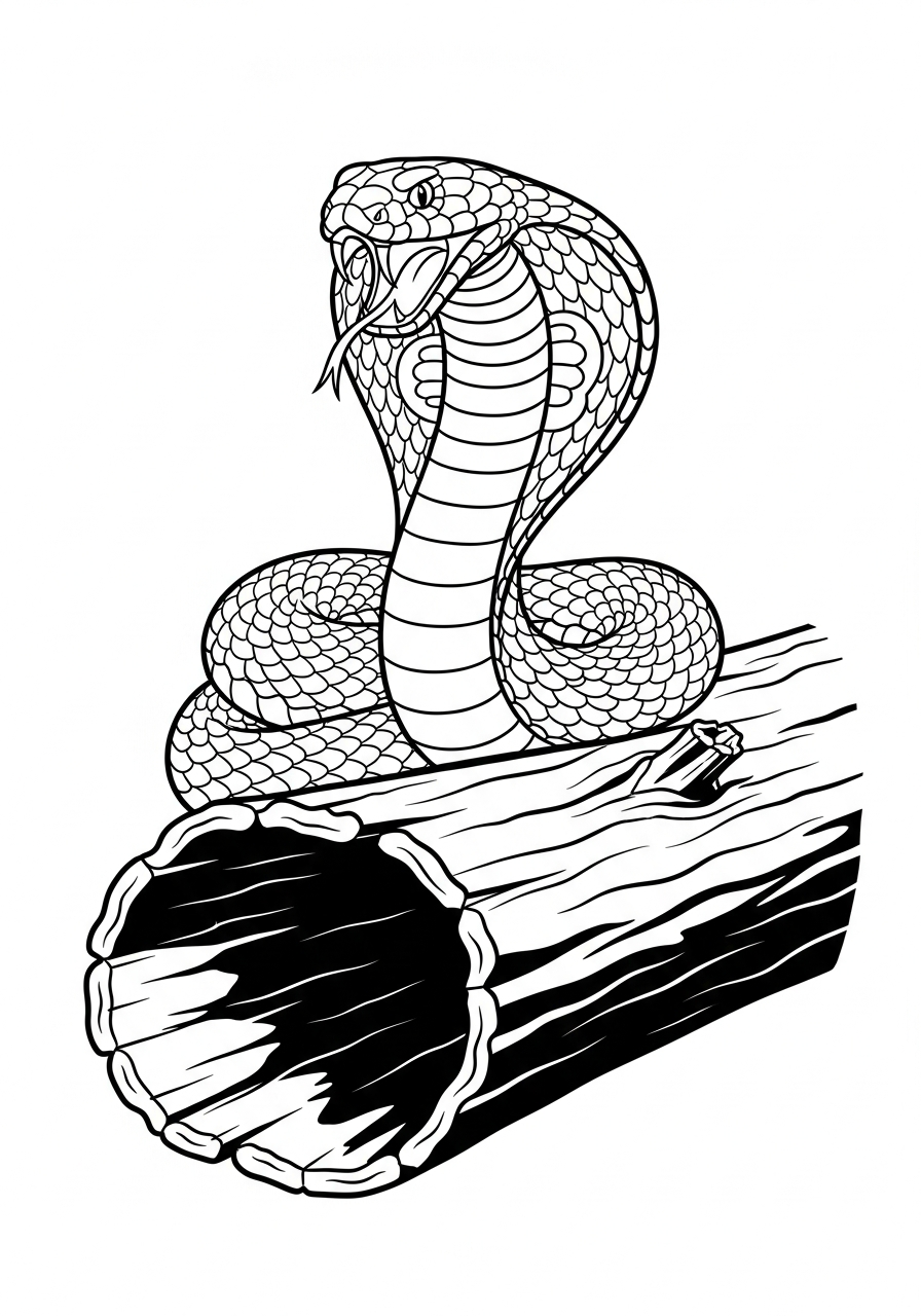 best King Cobra coloring pages