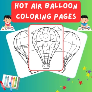 Hot Air Balloon Coloring Pages thumbnail
