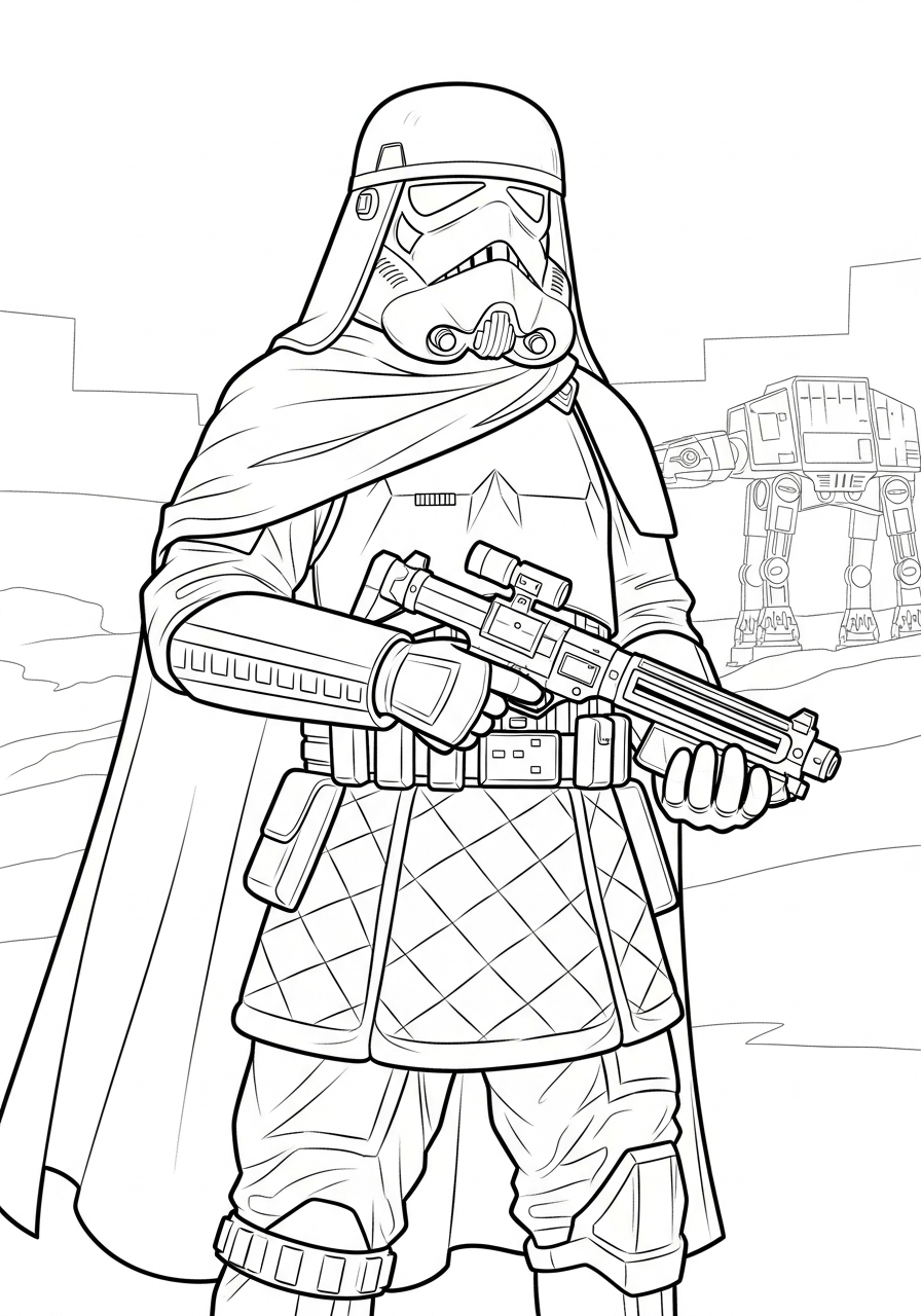 printable full page Stormtrooper coloring pages