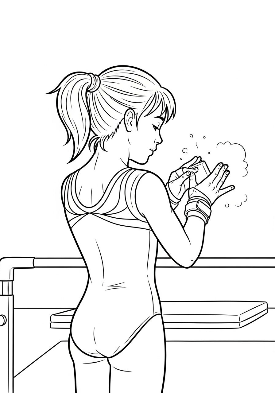 printable gymnastics coloring book 1