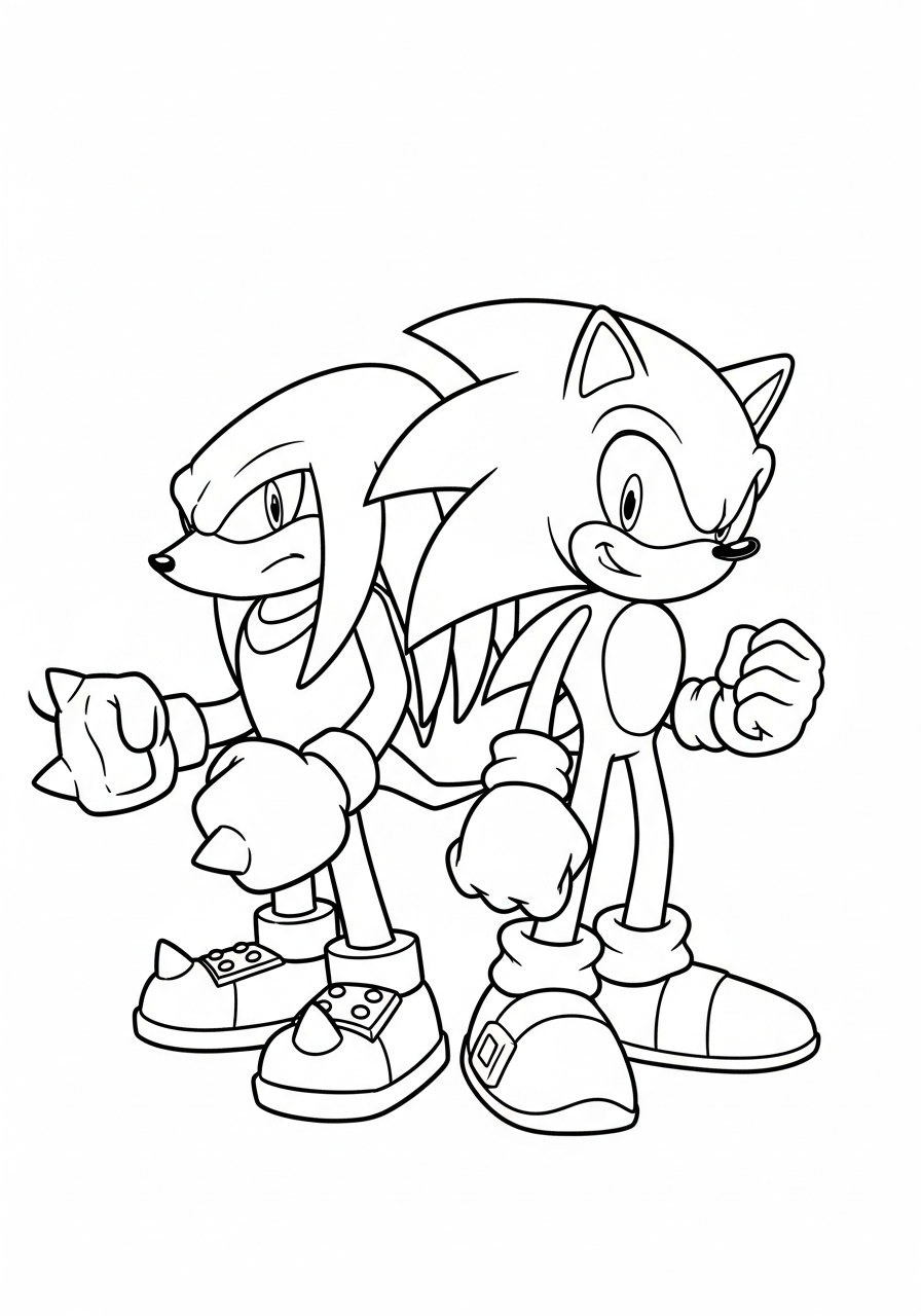 Knuckles coloring pictures