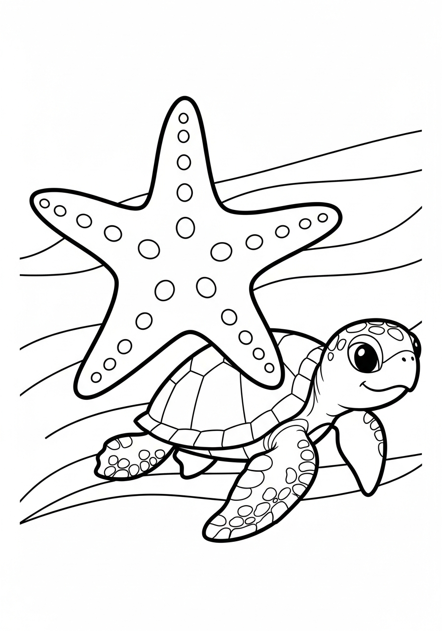 free Starfish coloring pages for all ages