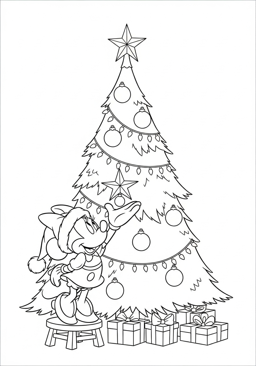 Minnie Mouse coloring pages for printing