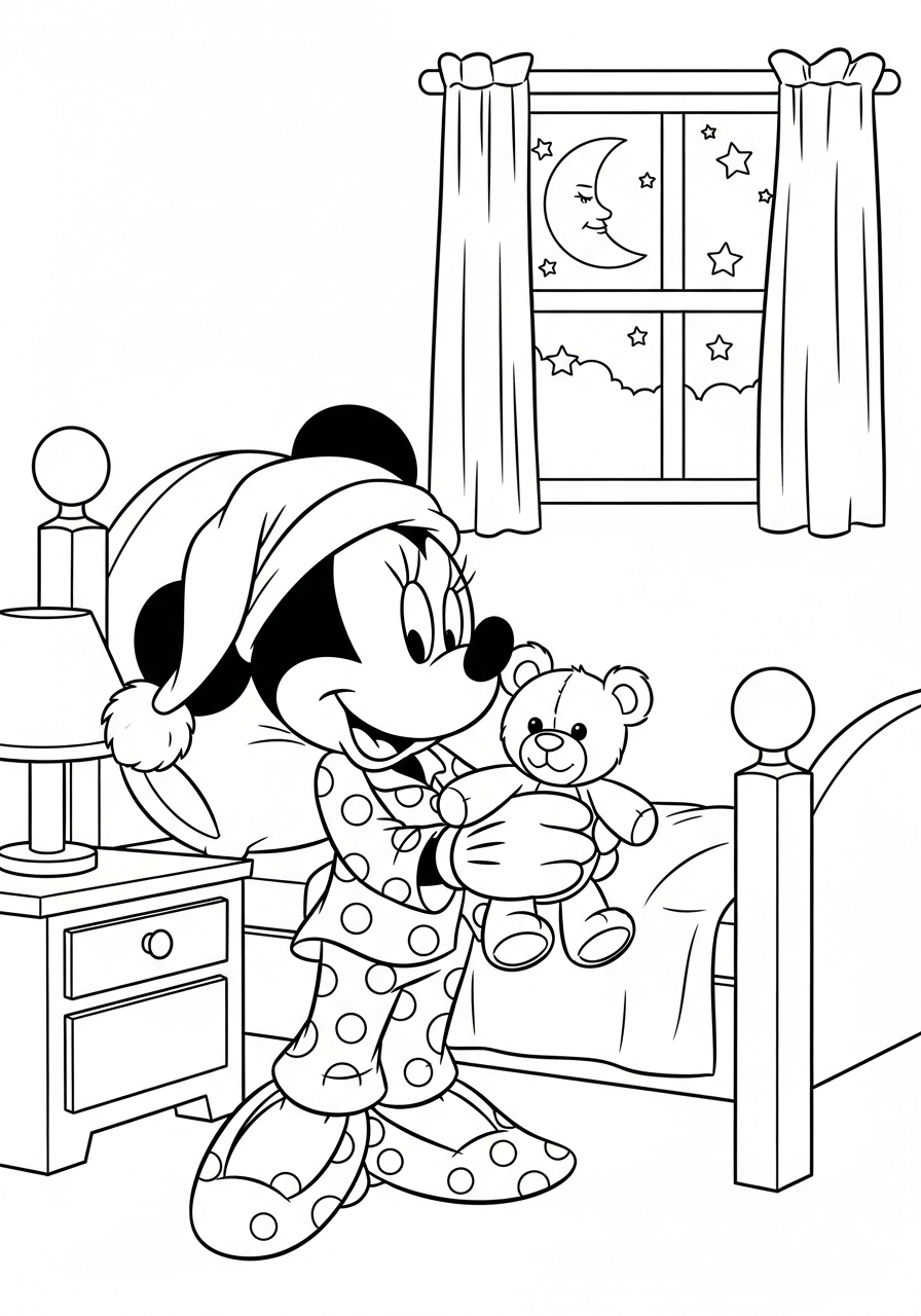 Minnie Mouse coloring pages kids