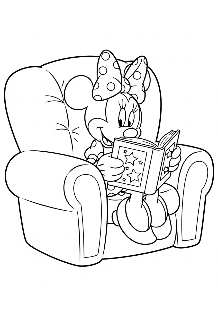 new Minnie Mouse coloring pages 1