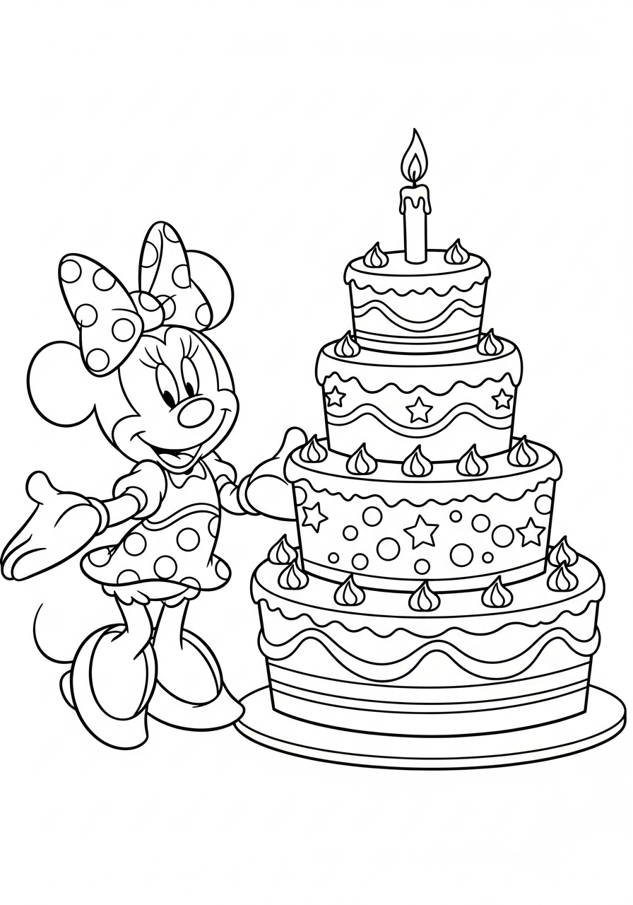 Minnie Mouse coloring pages