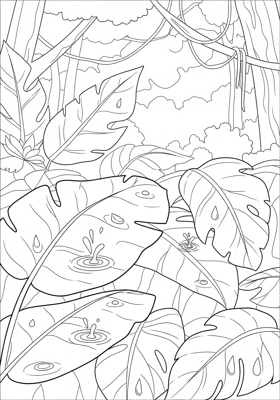 rainforest coloring pages download