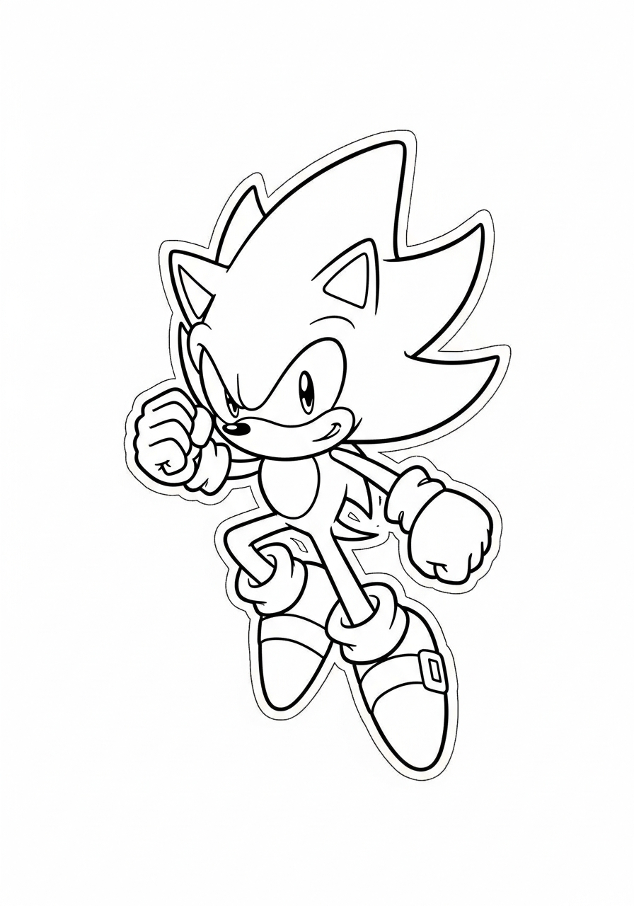 Super Sonic coloring book