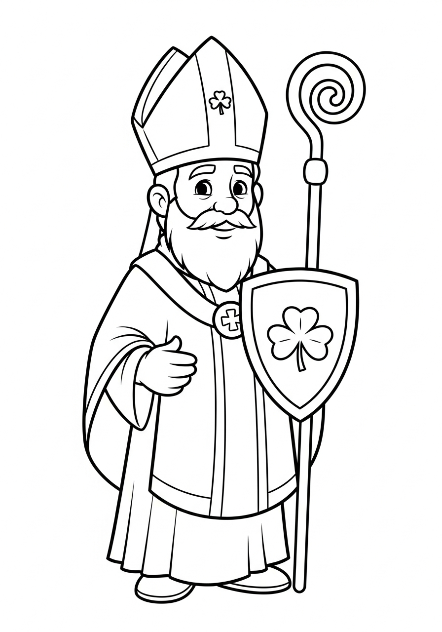 Saint Patrick coloring pages online