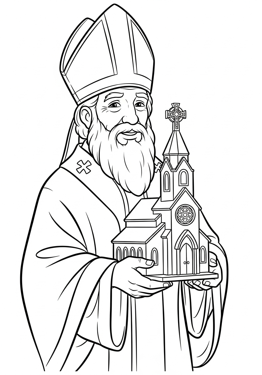 Saint Patrick colouring pages