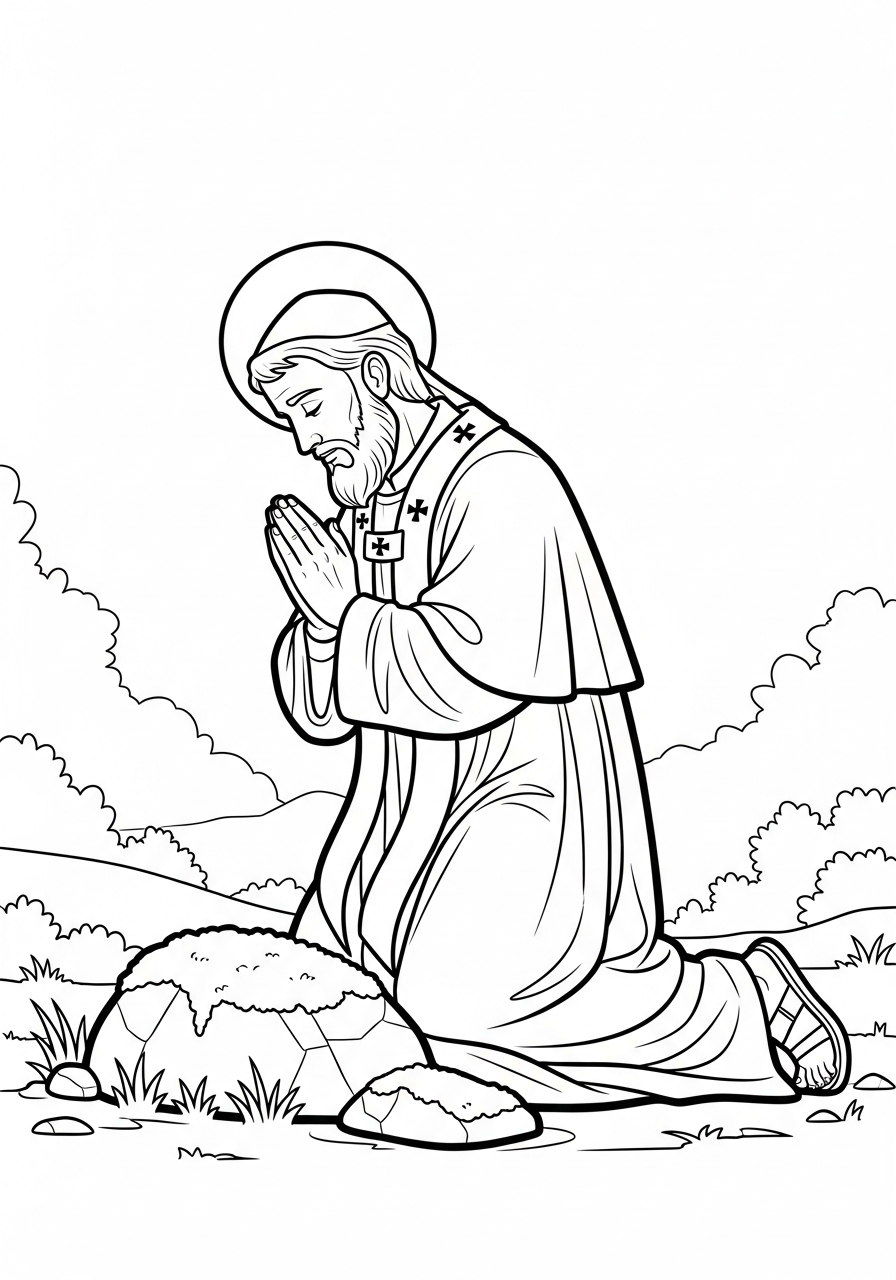 Saint Patrick coloring pages free