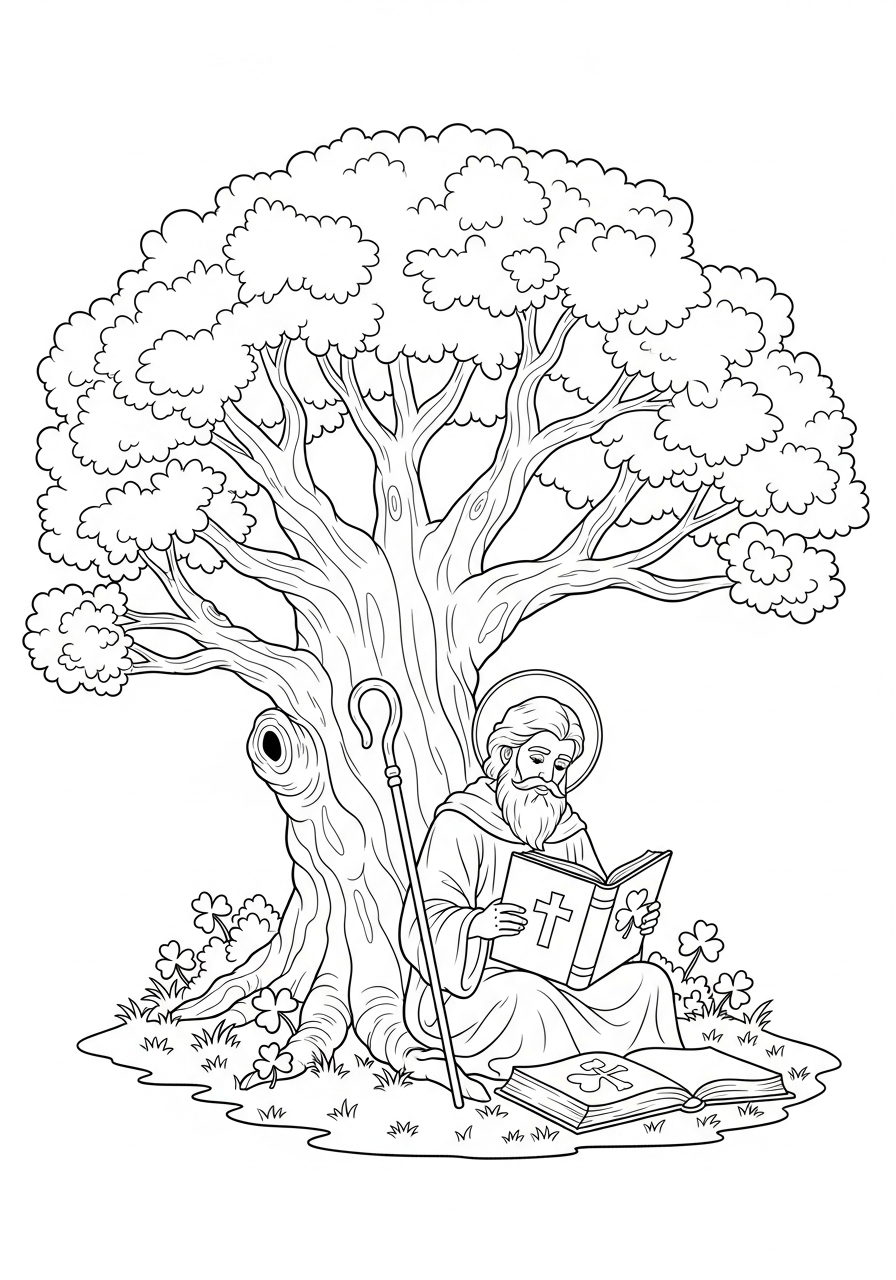 funny Saint Patrick coloring pages