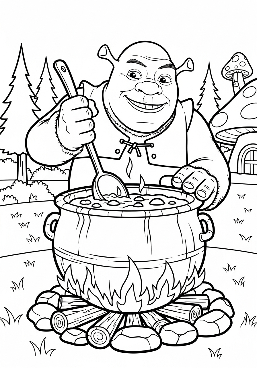 Shrek Coloring Pages 5 free Shrek coloring pages for all ages