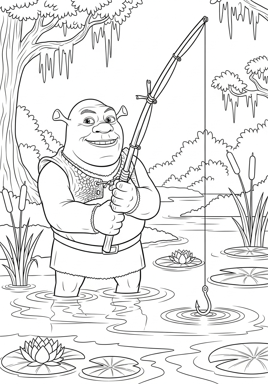 Shrek Coloring Pages 7 Shrek coloring page