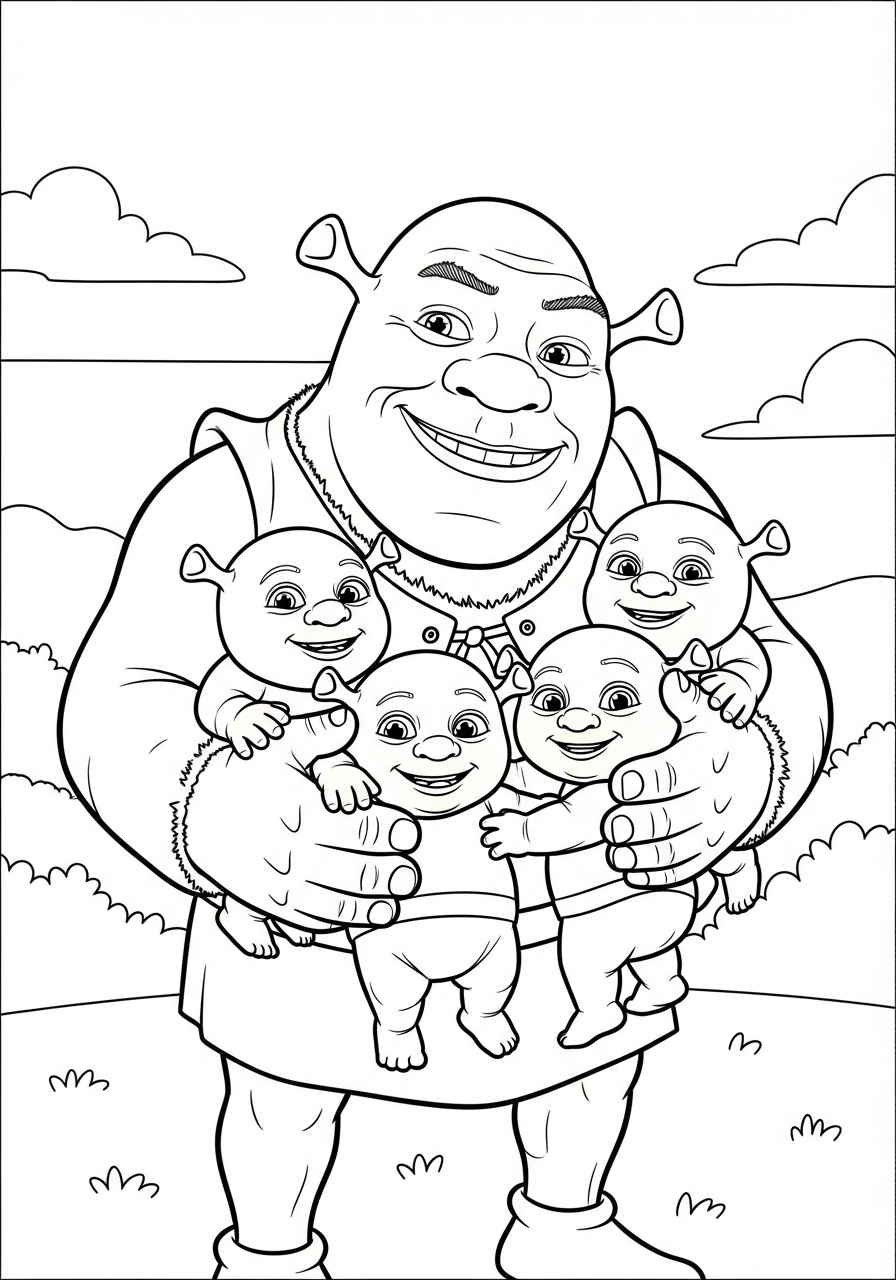 Shrek Coloring Pages 8 small Shrek coloring pages