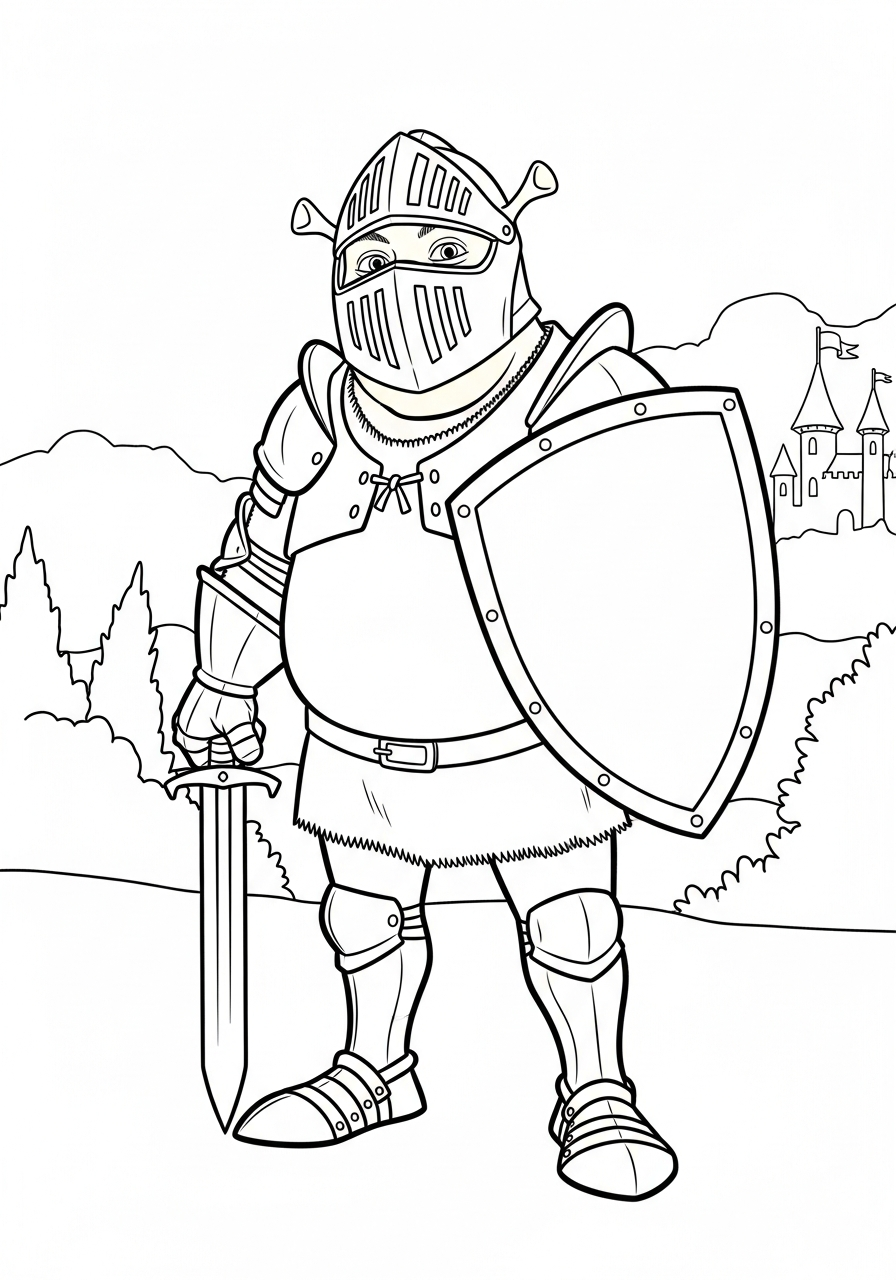 Shrek Coloring Pages 10 printable Shrek pictures to color