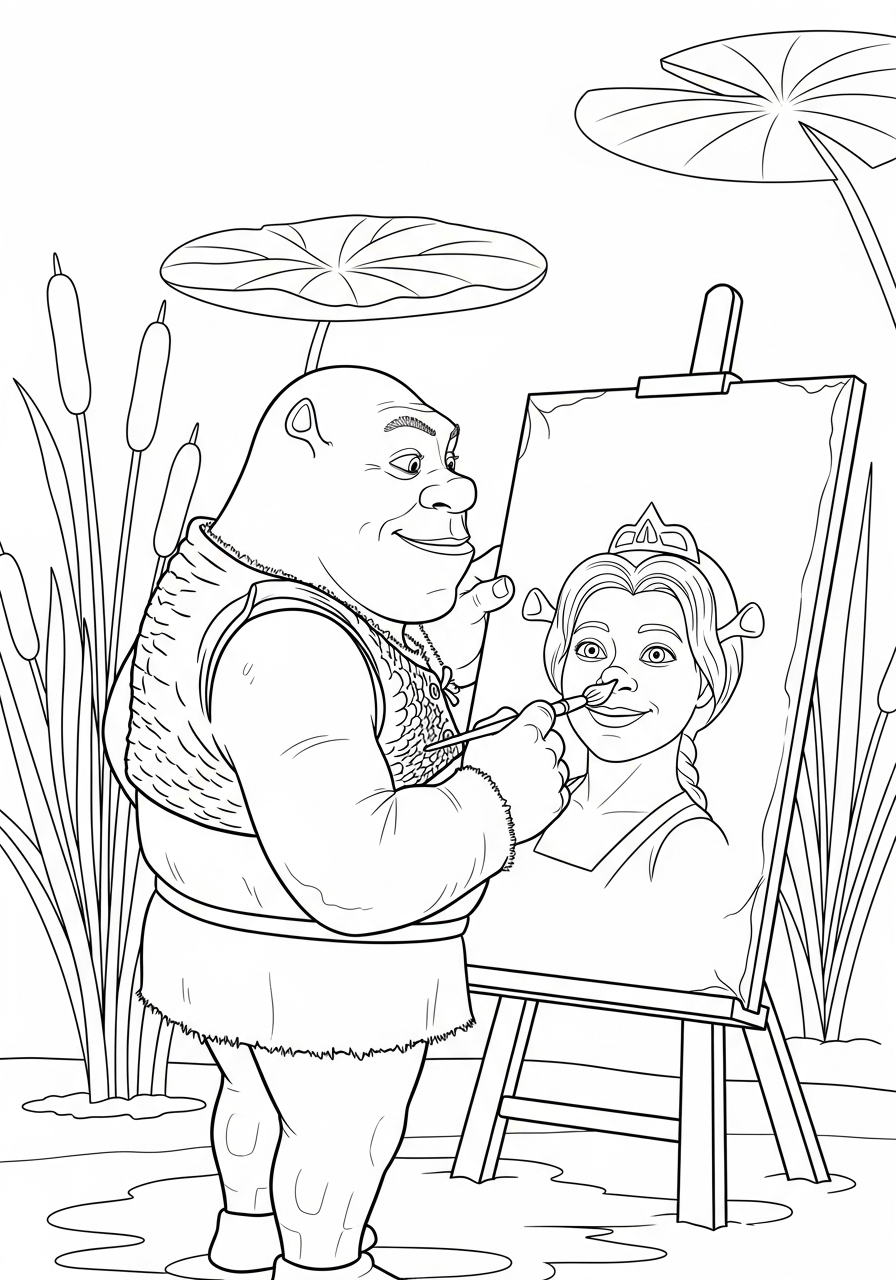 Shrek Coloring Pages 14 Shrek pictures to color