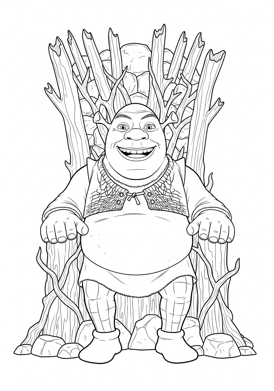 Shrek Coloring Pages 17 Shrek coloring pages pdf