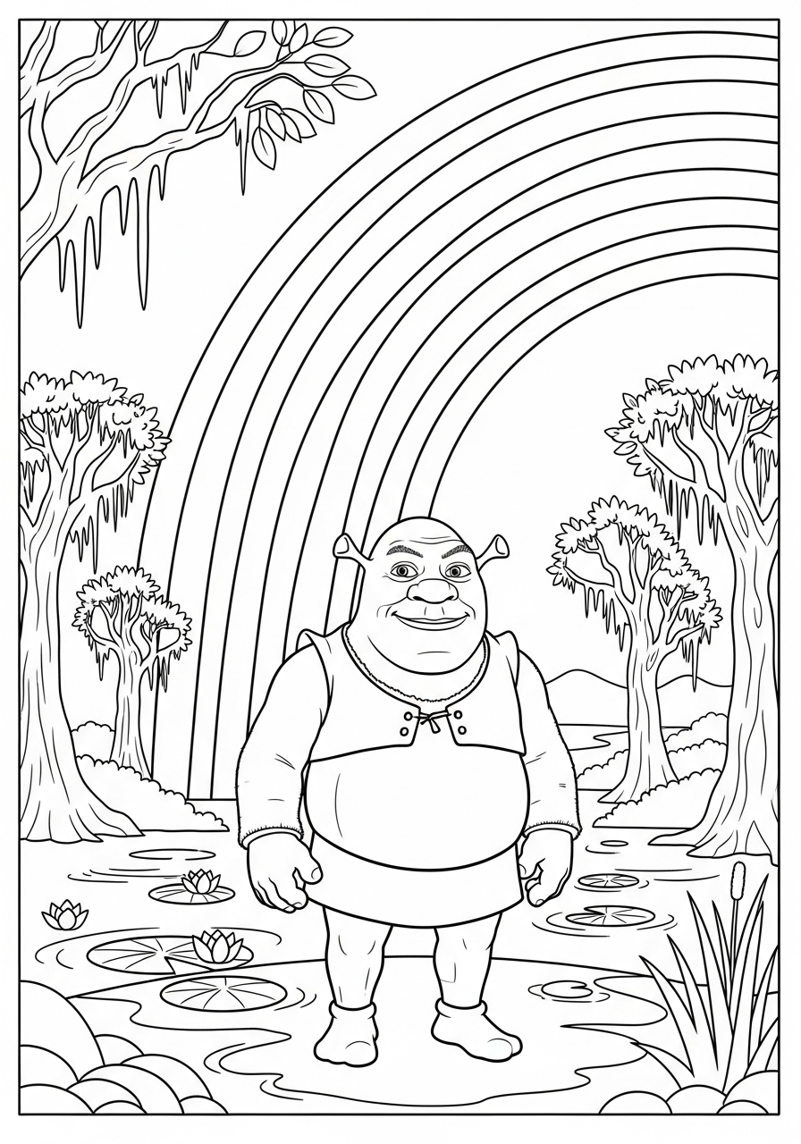 Shrek Coloring Pages 18 download Shrek coloring pages
