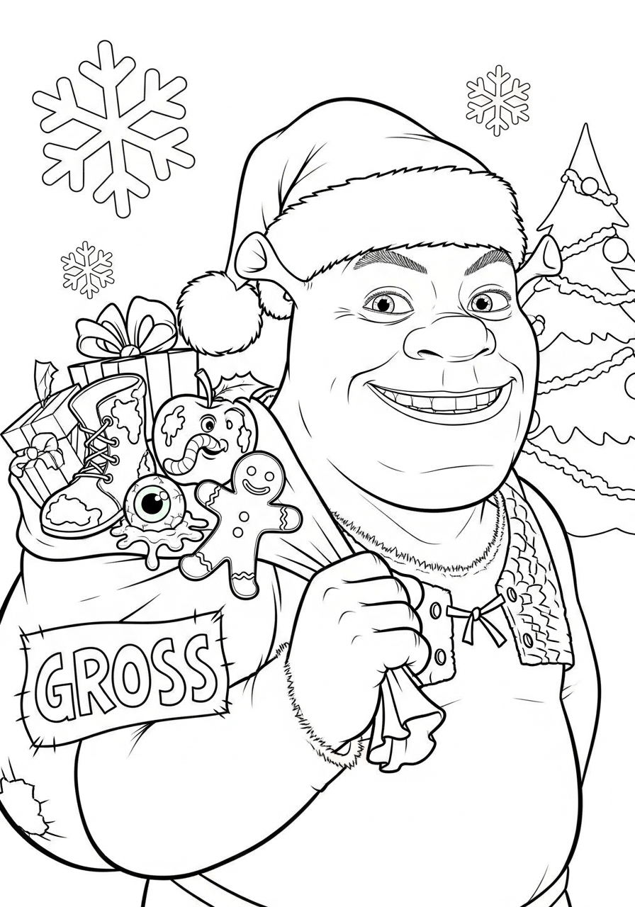 Shrek Coloring Pages 21 Shrek colouring pages