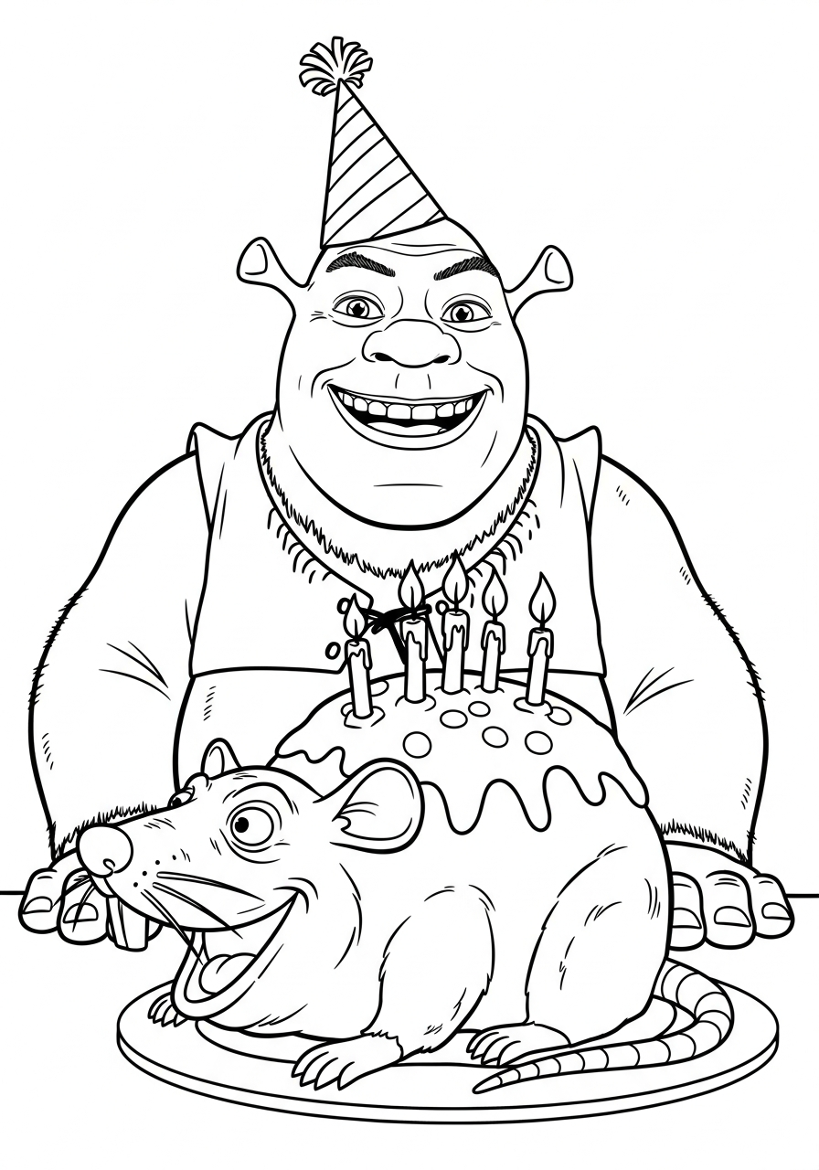 Shrek Coloring Pages 23 Shrek coloring page to print