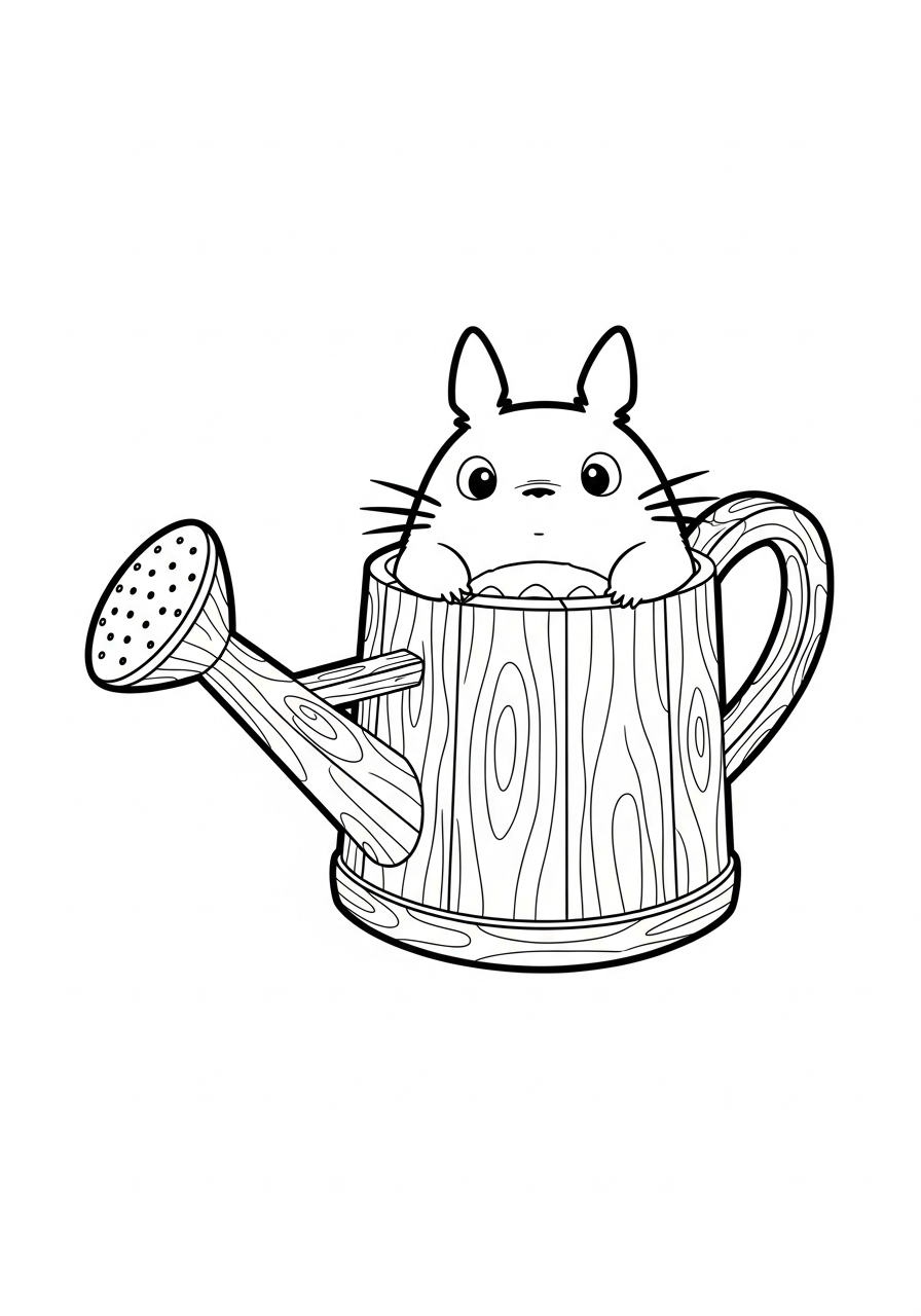 Totoro coloring pages portrait